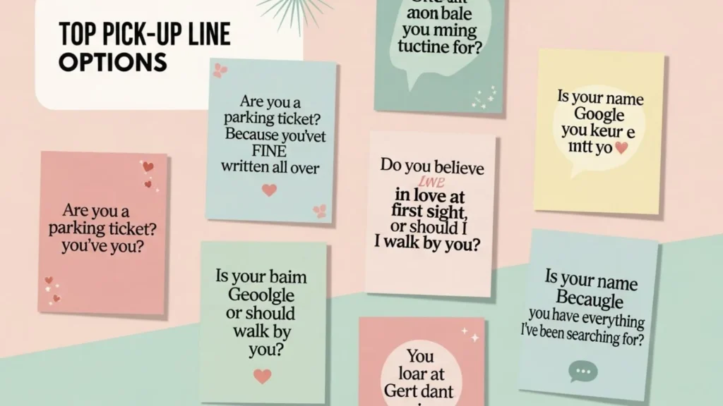 Cute and Charming Top Pick Up Line Options