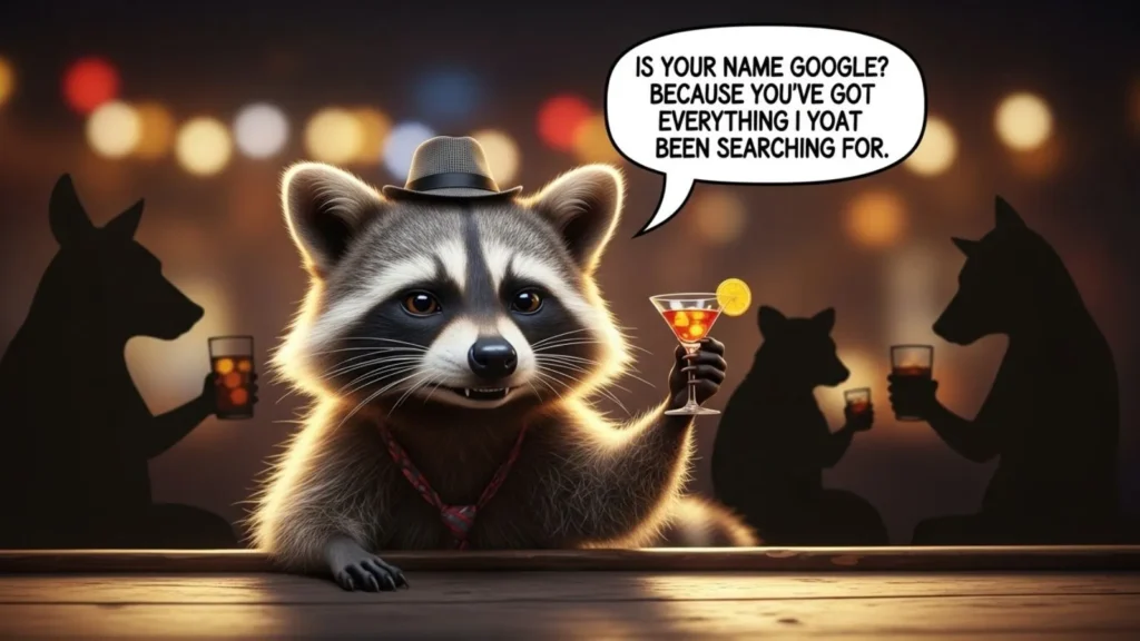 Flirty Raccoon Pick Up Lines