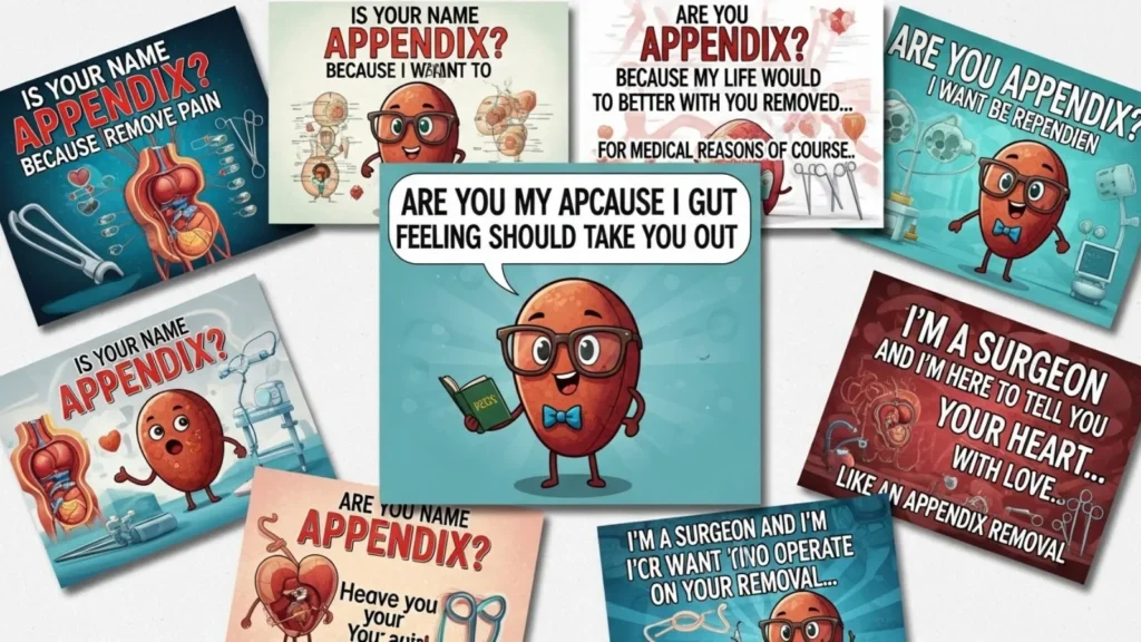 Nerdy Appendix Pick Up Lines