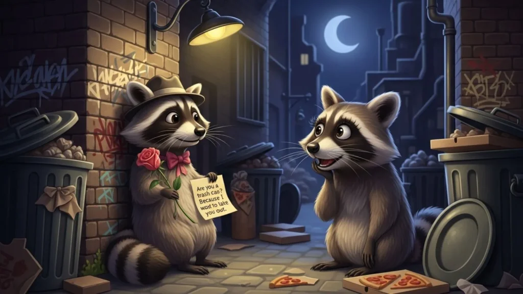 Romantic Raccoon Pick Up Lines