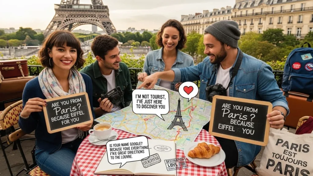 Travel Themed Paris Pick Up Lines